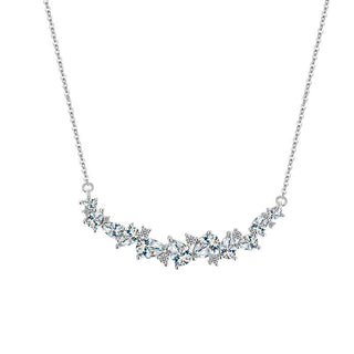 crystal leaf necklace