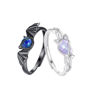 Devil and Angel Couple Ring