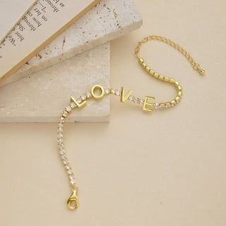 Love Letter Tennis Bracelet