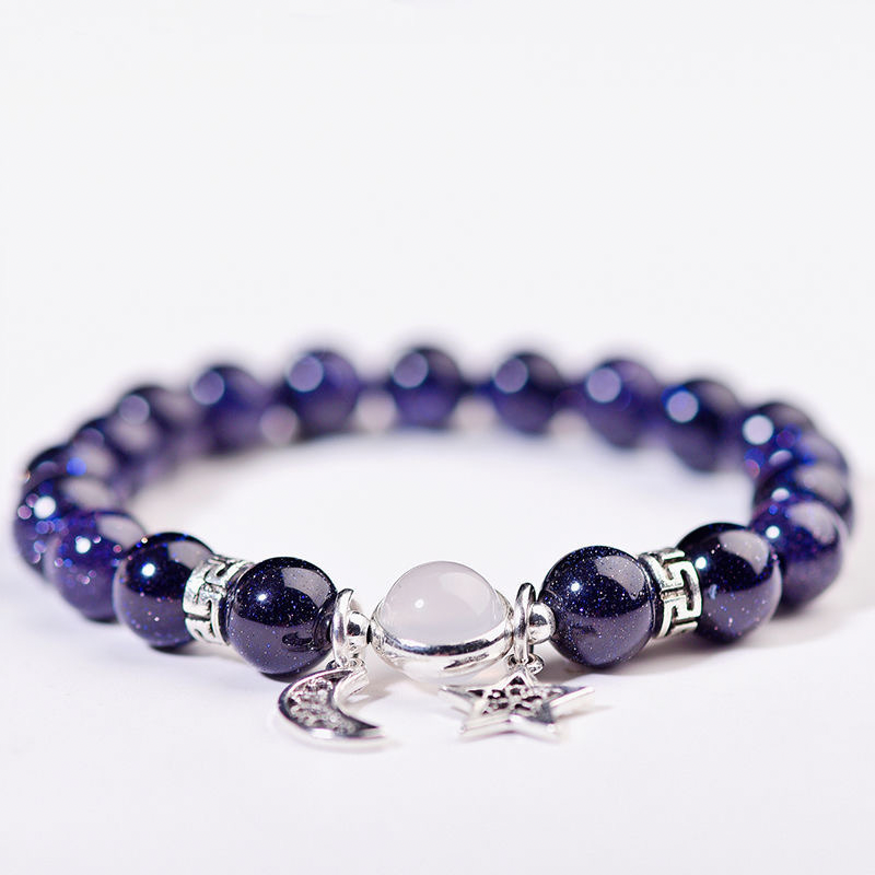 Pulsera de piedra arenisca azul