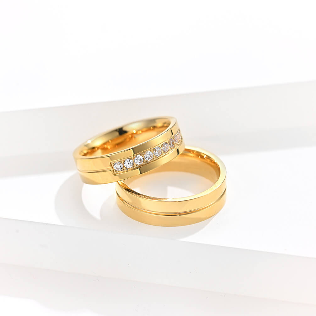Classic Matching Couple Ring