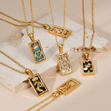 Colorful Tarot Cards Necklace