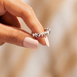 Cross Heart Dainty Ring - eclorejewelry