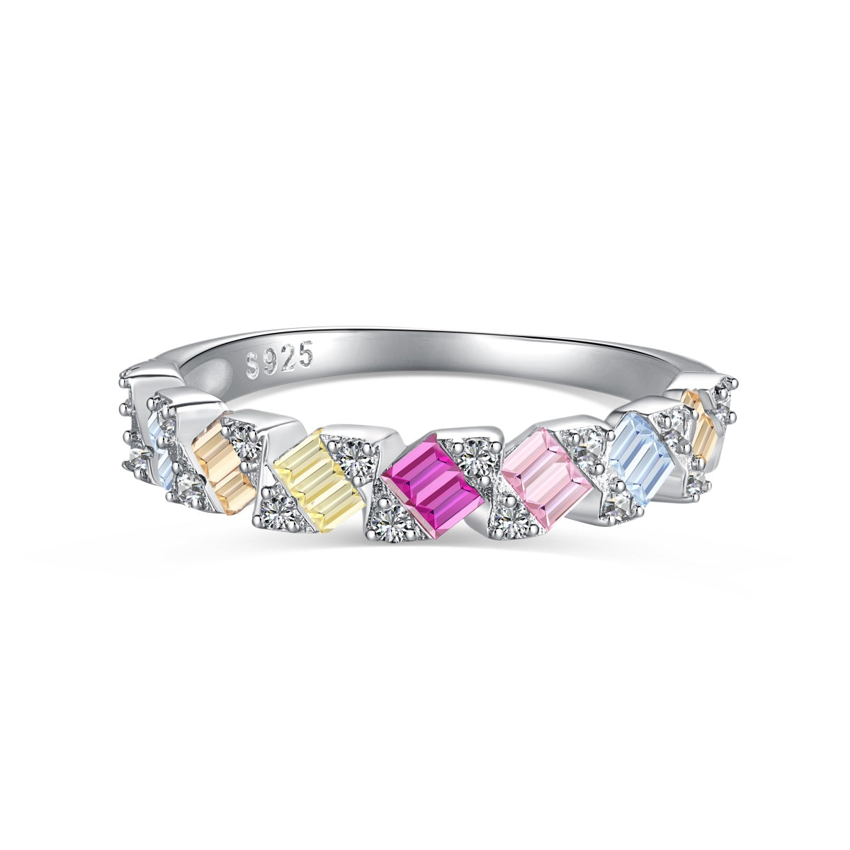 Cotton Candy Eternity Ring