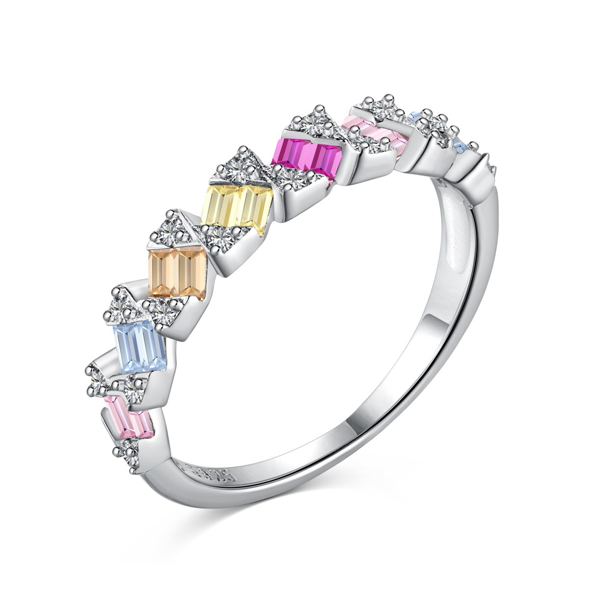 Cotton Candy Eternity Ring