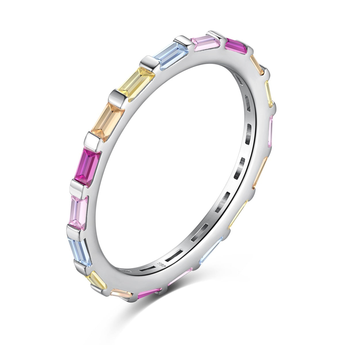 Crystal Mirage Stacker Ring