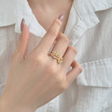 Delicate Butterfly Dance Ring