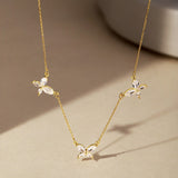 Diamond Butterfly Necklace