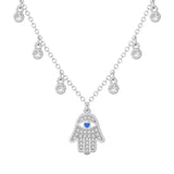 Collar Hamsa brillante