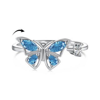 Graceful Butterfly Healing Ring