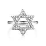 Star of David Halo Ring