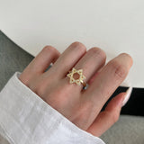 Star of David Halo Ring