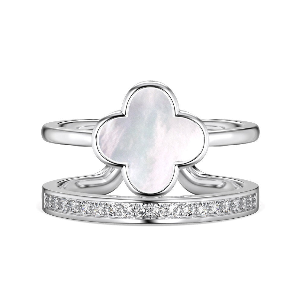 Sweet Four-leaf Clover Ring