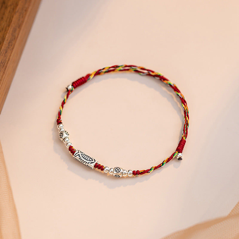 Koi Fish Red String Bracelet