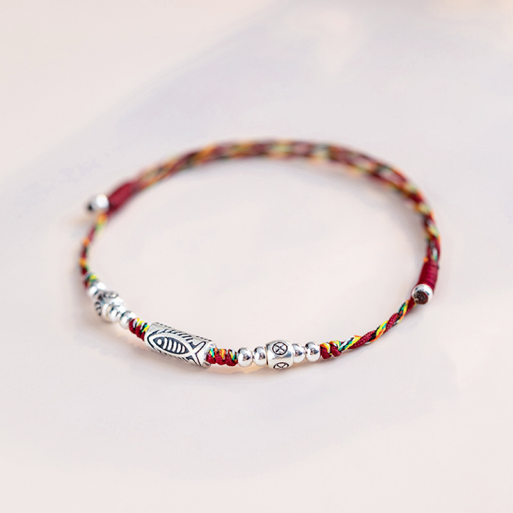 Koi Fish Red String Bracelet