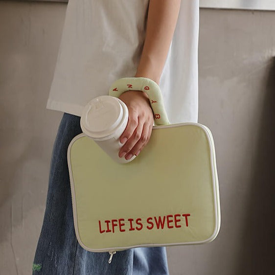 Life is Sweet Laptop Soft Case Bag