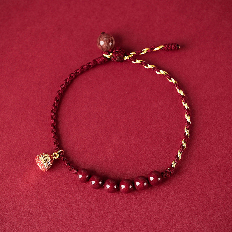 Lotus Cinnabar Bracelet