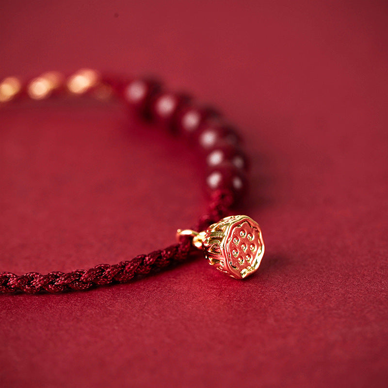 Pulsera de piedra volcánica