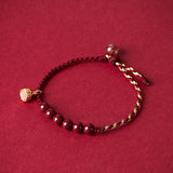 Lotus Cinnabar Bracelet