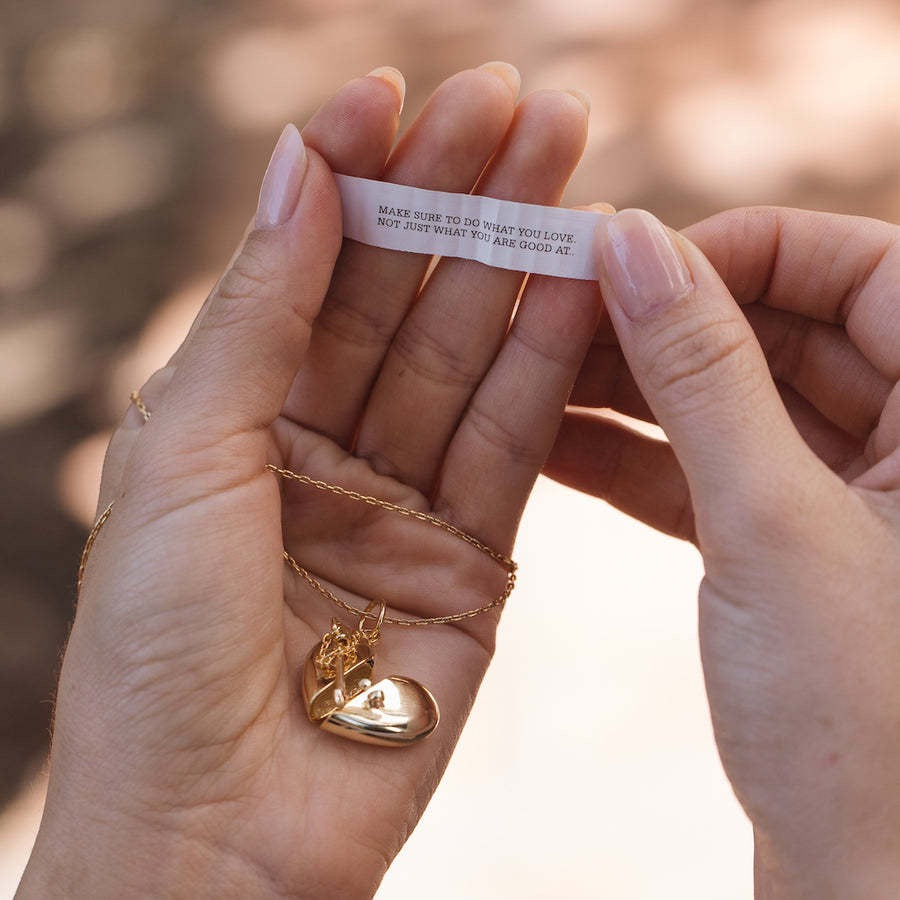 Locket Message Necklace