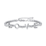 Love Letter Tennis Bracelet