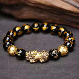 Pixiu Black Obsidian Bracelet