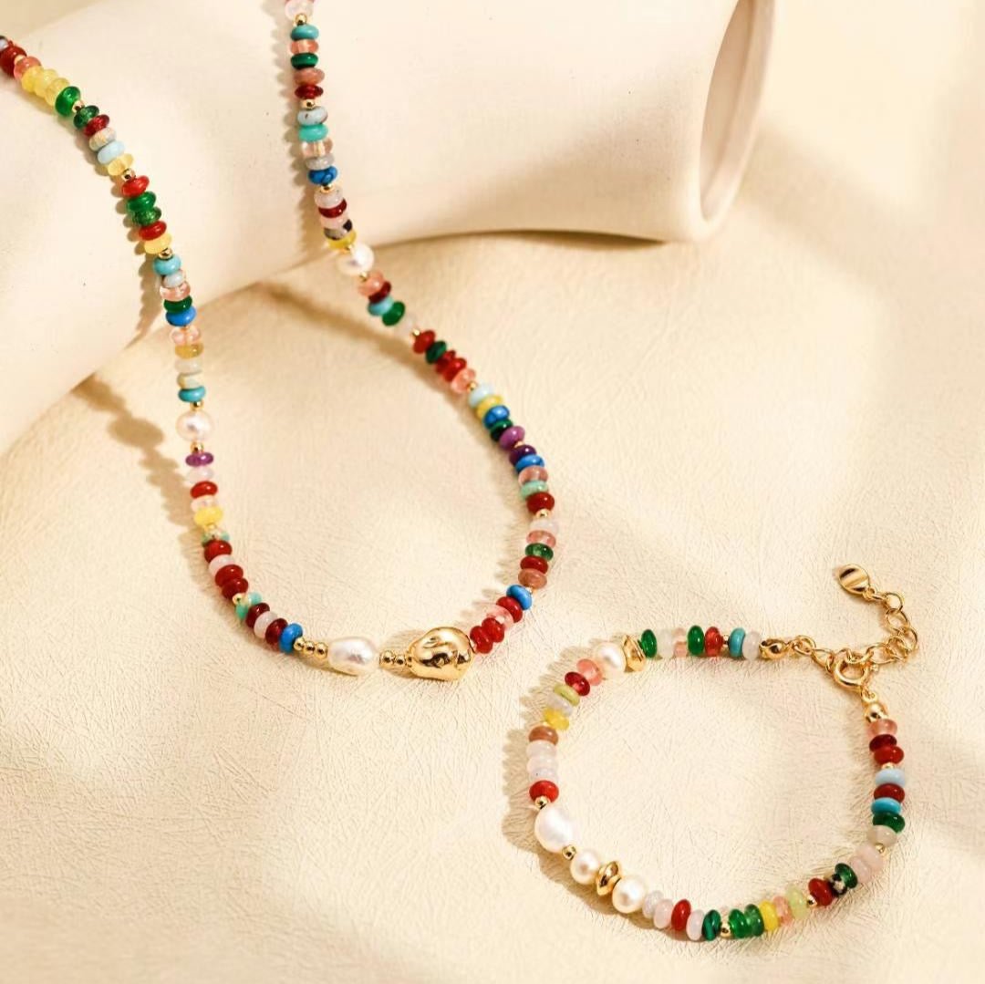 Rainbow Bead Necklace