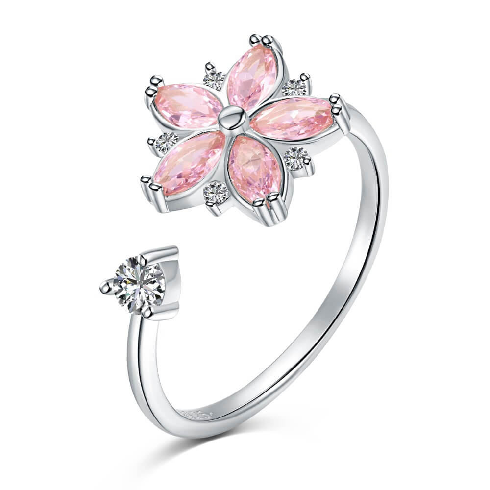 Dainty Blossom Healing Ring