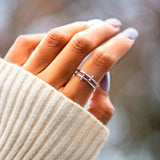 Silver Cross Ring - eclorejewelry