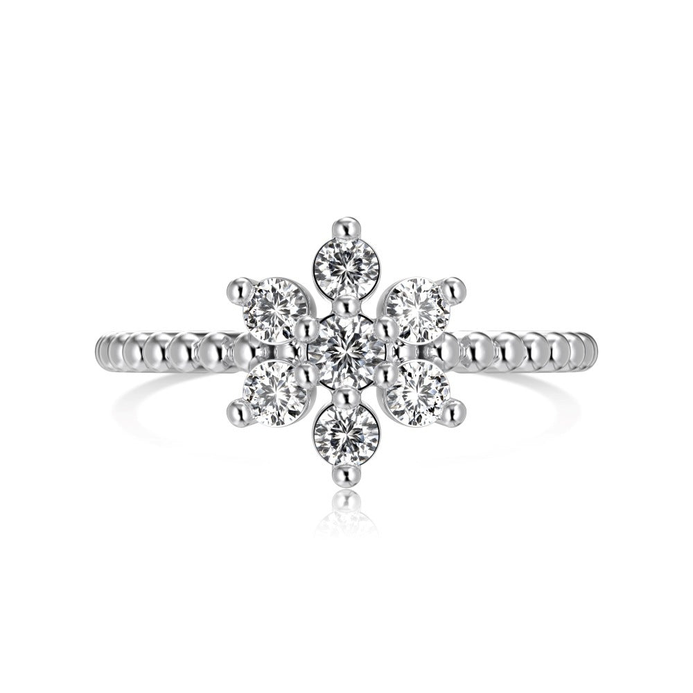 Snowflake Serenade Ring