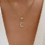 Collar de estrella de luz de luna