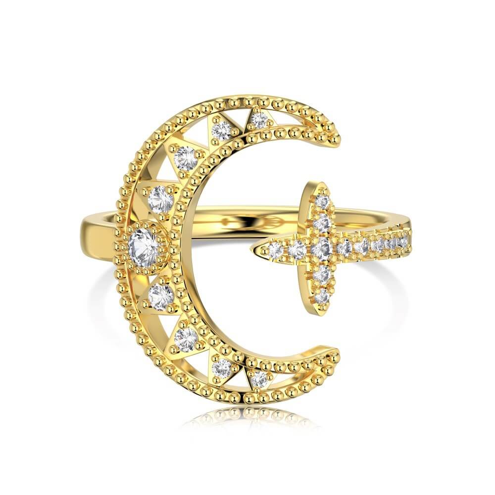 Stardust Moonbeam Ring