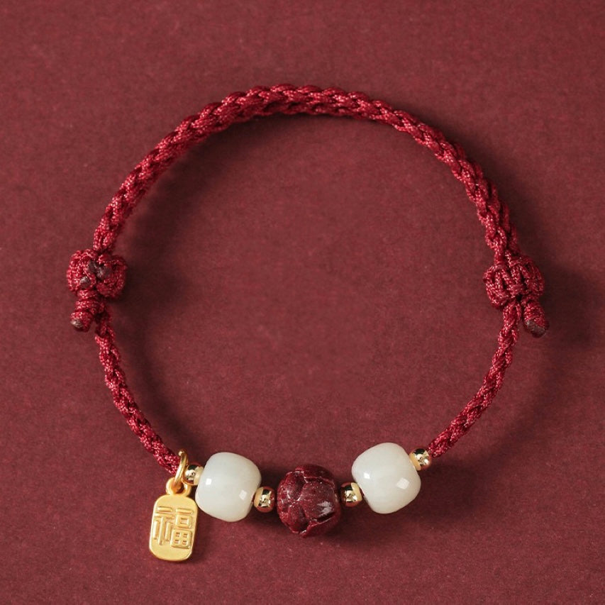 Fu Good Forture Red String Bracelet