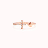 cross heart ring - eclorejewelry