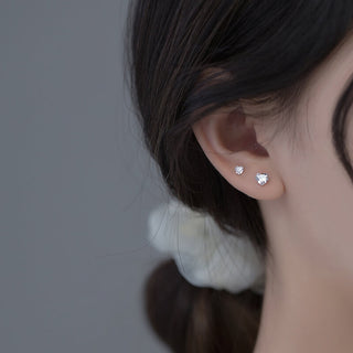 Crystal Flatback Stud Earrings