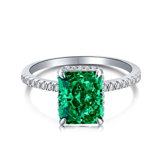 green Crystal Stone Ring - eclorejewelry
