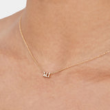 Dainty Angle Numbers Necklace