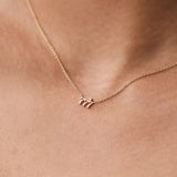 Dainty Angle Numbers Necklace