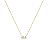 Dainty Angle Numbers Necklace