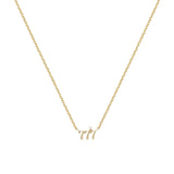 Dainty Angle Numbers Necklace