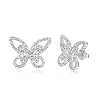 diamond butterfly earring