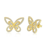 diamond butterfly earring