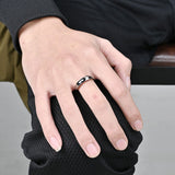 Anillo de diamantes para hombre