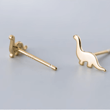 Dinosaur Flatback Stud Earrings