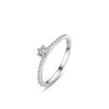 Princess Cut Stacker Ring