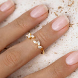 Adjustable Leaf Ring