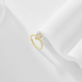 Classic Pear Diamond Ring