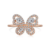 Round Butterfly Ring