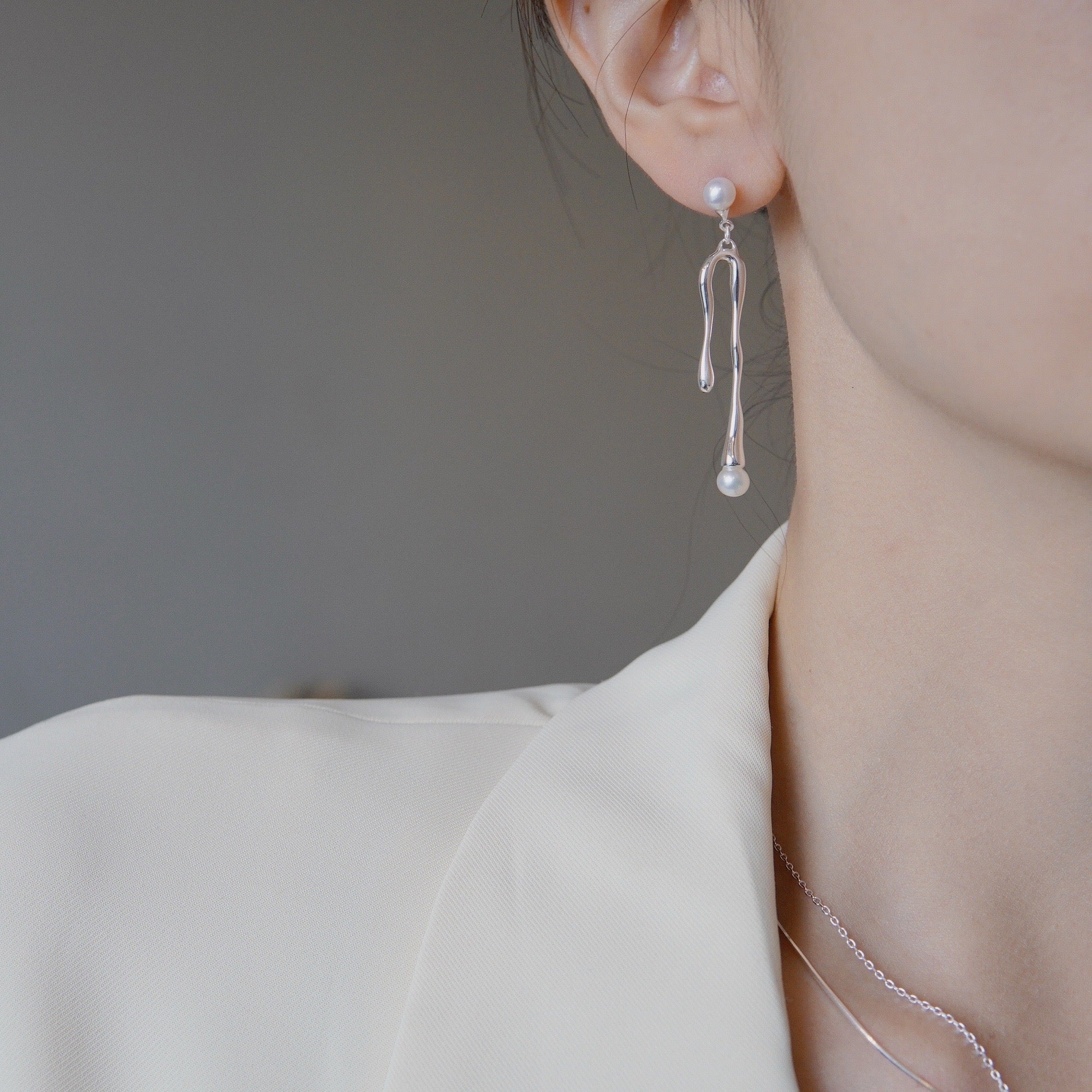 Lava Style Pearl Earrings - eclorejewelry