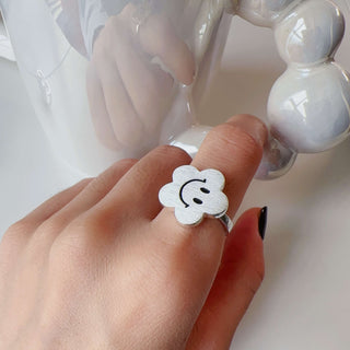 Smile Face Ring - eclorejewelry